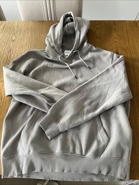 Jack and Jones Light Gray Drawstring Hoodie